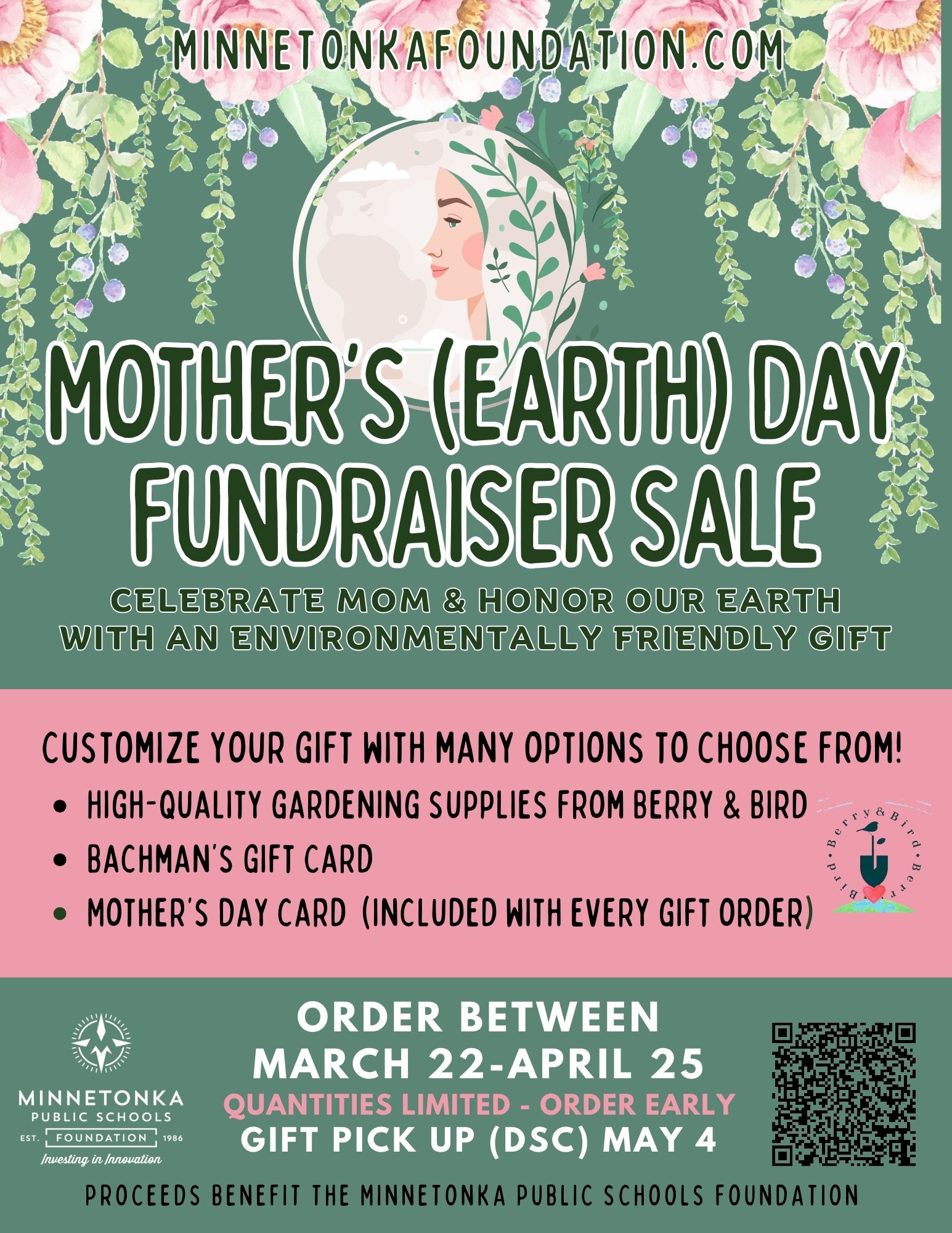 Mother's (Earth) Day Furndraiser Sale